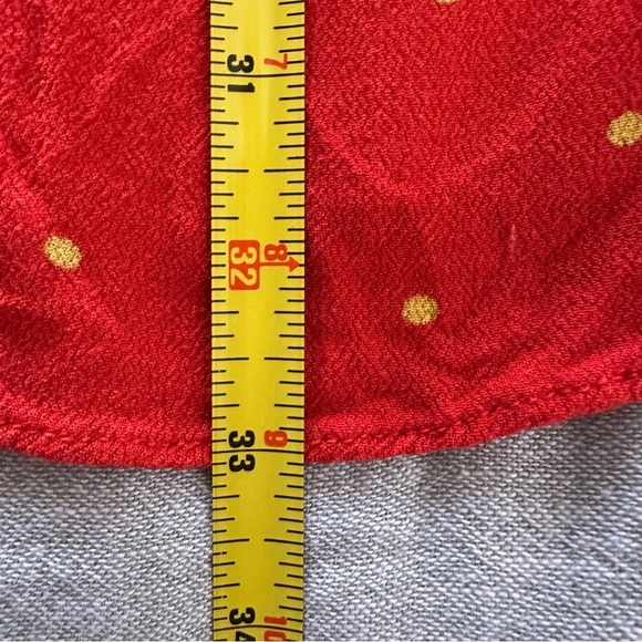 Free People All Yours Orange Polka Dot Tie V Neck Mini Dress Size 2 - Picture 7 of 8